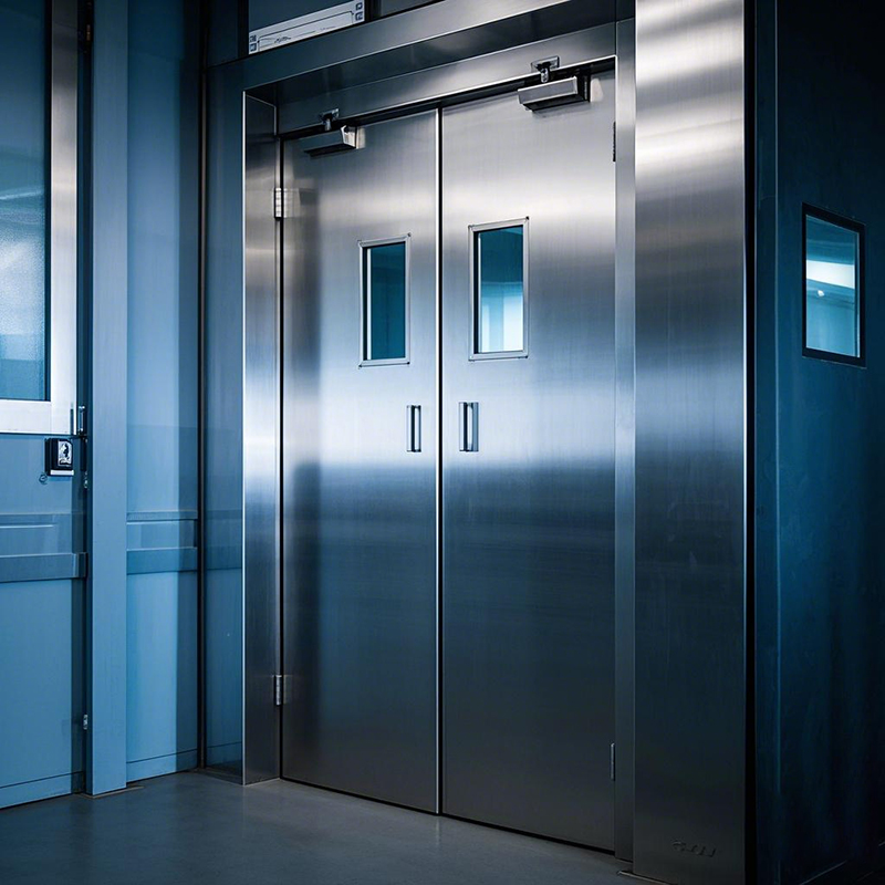 防火門(mén)廠家哪家好(圖1) 不銹鋼防火門(mén)圖片生成.jpg